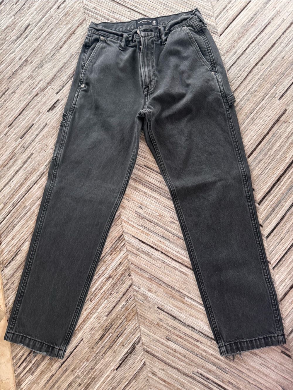 Abercrombie & Fitch 90s Loose Black Jeans 29x32